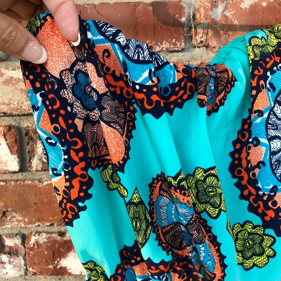 Itro strapless printed maxi dress size small - Picture 5 of 8